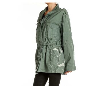 Kensie jeans Embroidered Utility Jacket in Sage Green